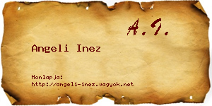 Angeli Inez névjegykártya